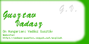 gusztav vadasz business card