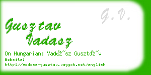 gusztav vadasz business card